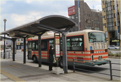 姉ヶ崎駅　東口　バス停５番　小湊バス　八幡宿駅行き